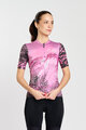 RIVANELLE Kolesarski dres s kratkimi rokavi - ROSESCAPE - vijolična/črna