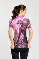 RIVANELLE Kolesarski dres s kratkimi rokavi - ROSESCAPE - vijolična/črna