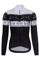 RIVANELLE Kolesarski dres z dolgimi rokavi zimski - FROSTTRAIL WINTER - črna/bela