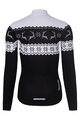 RIVANELLE Kolesarski dres z dolgimi rokavi zimski - FROSTTRAIL WINTER - črna/bela