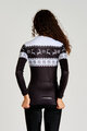 RIVANELLE Kolesarski dres z dolgimi rokavi zimski - FROSTTRAIL WINTER - črna/bela