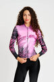 RIVANELLE Kolesarski dres z dolgimi rokavi zimski - ROSESCAPE WINTER - vijolična/črna