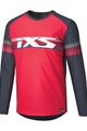 IXS Kolesarski dres z dolgimi rokavi poletni - TRIGGER LITE 1.1 KIDS - rdeča/modra