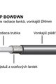 LONGUS bowden - SP BOWDEN - črna