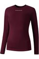 SHIMANO Kolesarska  majica z dolgimi rokavi - VERTEX LONG - bordo
