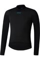 SHIMANO Kolesarska  majica z dolgimi rokavi - BEAUFORT LONG  - črna