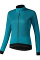SHIMANO Kolesarska  vetru odporna jakna - KAEDE WIND - turkizna