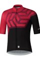 SHIMANO Kolesarski dres s kratkimi rokavi - BREAKAWAY - rdeča/črna