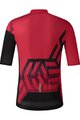 SHIMANO Kolesarski dres s kratkimi rokavi - BREAKAWAY - rdeča/črna