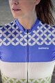 SHIMANO Kolesarski dres s kratkimi rokavi - MIZUKI - bela/modra