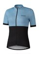 SHIMANO Kolesarski dres s kratkimi rokavi - ELEMENT - svetlo modra/črna