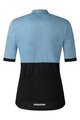 SHIMANO Kolesarski dres s kratkimi rokavi - ELEMENT - svetlo modra/črna