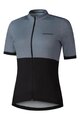 SHIMANO Kolesarski dres s kratkimi rokavi - ELEMENT - siva/črna