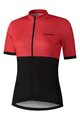 SHIMANO Kolesarski dres s kratkimi rokavi - ELEMENT - rdeča/črna