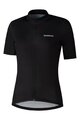 SHIMANO Kolesarski dres s kratkimi rokavi - ELEMENT - črna