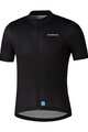 SHIMANO Kolesarski dres s kratkimi rokavi - ELEMENT - črna
