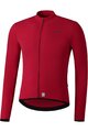 SHIMANO Kolesarski dres z dolgimi rokavi poletni - VERTEX THERMAL LONG - rdeča