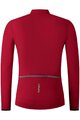 SHIMANO Kolesarski dres z dolgimi rokavi poletni - VERTEX THERMAL LONG - rdeča