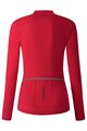 SHIMANO Kolesarski dres z dolgimi rokavi zimski - KAEDE THERMAL LONG - rožnata