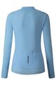 SHIMANO Kolesarski dres z dolgimi rokavi zimski - ELEMENT LONG - svetlo modra