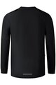 SHIMANO Kolesarski dres z dolgimi rokavi poletni - MYOKO LONG WARM - črna