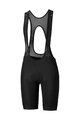 SHIMANO Kolesarske kratke hlače z naramnicami - YURI - črna