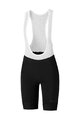 SHIMANO Kolesarske kratke hlače z naramnicami - SUMIRE - črna