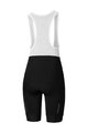 SHIMANO Kolesarske kratke hlače z naramnicami - SUMIRE - črna