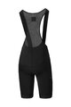 SHIMANO Kolesarske kratke hlače z naramnicami - EVOLVE - črna