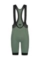 SHIMANO Kolesarske kratke hlače z naramnicami - DINAMICO - zelena