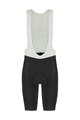SHIMANO Kolesarske kratke hlače z naramnicami - INIZIO - črna