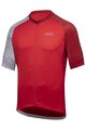 GORE Kolesarski dres s kratkimi rokavi - C5 - rdeča/bela