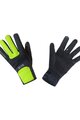 GORE Kolesarske  rokavice z dolgimi prsti - M GWS THERMO - rumena/črna