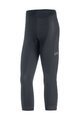 GORE Kolesarske 3/4 hlače brez naramnic - C3 - črna