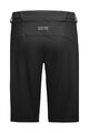 GORE Kolesarske kratke hlače brez naramnic - C5 - črna