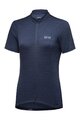 GORE Kolesarski dres s kratkimi rokavi - C3 WMN - modra