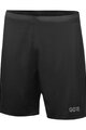 GORE Kolesarske kratke hlače brez naramnic - R5 2IN1 - črna