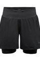 GORE Kolesarske kratke hlače brez naramnic - R5 2IN1 - črna