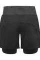 GORE Kolesarske kratke hlače brez naramnic - R5 2IN1 - črna