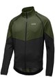 GORE Kolesarska  vetru odporna jakna - PHANTOM - zelena/črna