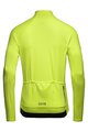 GORE Kolesarski dres z dolgimi rokavi zimski - C3 THERMO - rumena