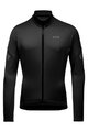 GORE Kolesarski dres z dolgimi rokavi zimski - C3 THERMO - črna