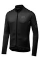 GORE Kolesarski dres z dolgimi rokavi zimski - C3 THERMO - črna