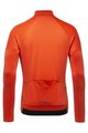 GORE Kolesarski dres z dolgimi rokavi zimski - C3 THERMO - oranžna