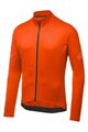 GORE Kolesarski dres z dolgimi rokavi zimski - C3 THERMO - oranžna