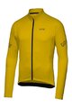 GORE Kolesarski dres z dolgimi rokavi zimski - C3 THERMO - rumena