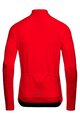 GORE Kolesarski dres z dolgimi rokavi zimski - C3 THERMO - rdeča