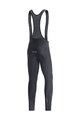 GORE Kolesarske dolge hlače z naramnicami - C3 THERMO - črna