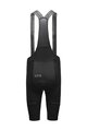GORE Kolesarske kratke hlače z naramnicami - ARDENT - črna