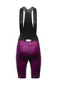 GORE Kolesarske kratke hlače z naramnicami - ARDENT WMN - vijolična